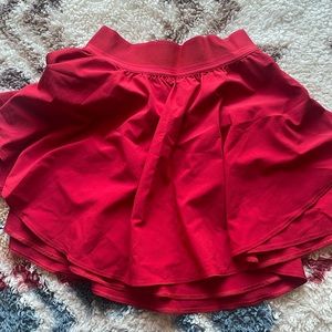 COPY - BNWT lululemon court rival skirt red